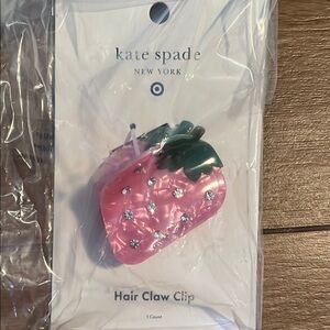 Kate Spade x Target Pink and Green Strawberry Hair Clip